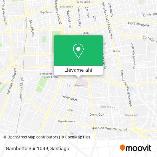 Mapa de Gambetta Sur 1049