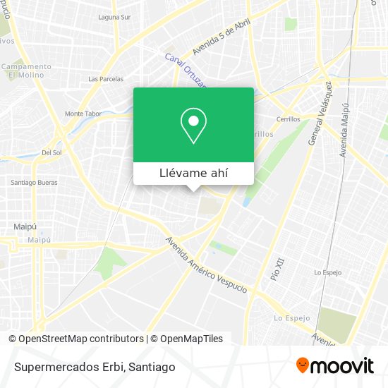 Mapa de Supermercados Erbi