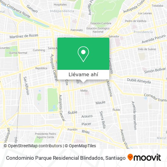 Mapa de Condominio Parque Residencial Blindados