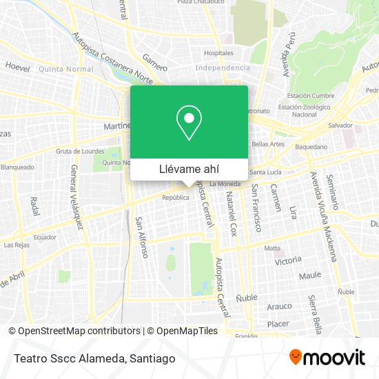 Mapa de Teatro Sscc Alameda