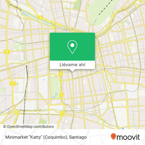 Mapa de Minimarket "Katty" (Coquimbo)