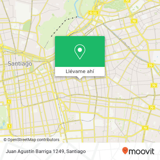 Mapa de Juan Agustín Barriga 1249