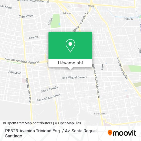 Mapa de PE323-Avenida Trinidad Esq. / Av. Santa Raquel