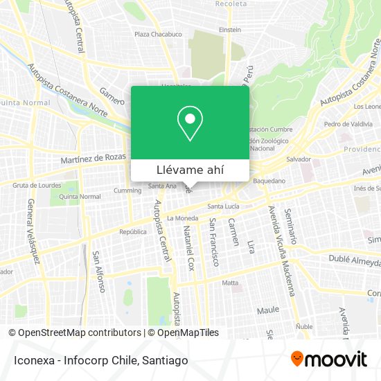 Mapa de Iconexa - Infocorp Chile