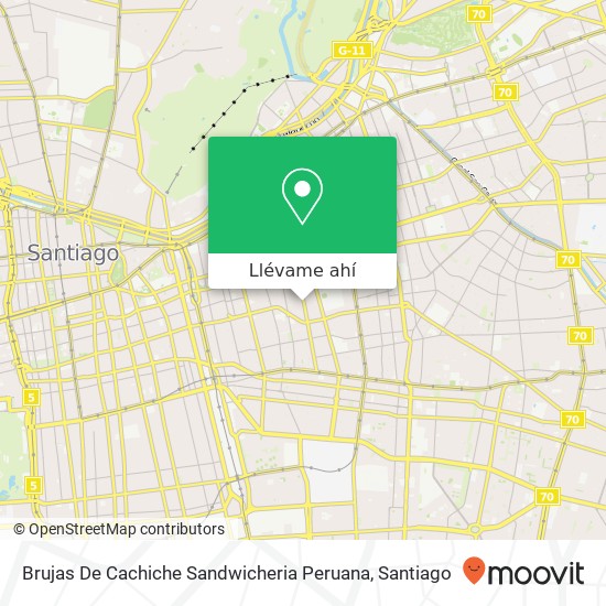 Mapa de Brujas De Cachiche Sandwicheria Peruana