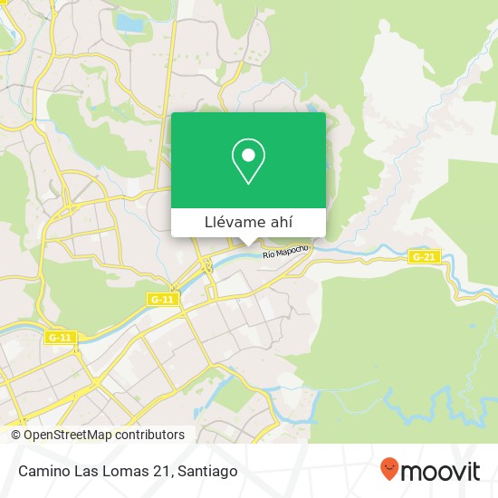 Mapa de Camino Las Lomas 21