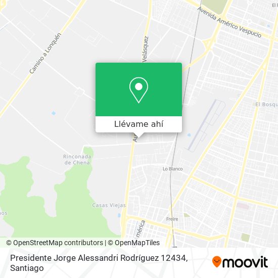 Mapa de Presidente Jorge Alessandri Rodríguez 12434