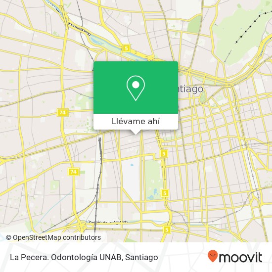 Mapa de La Pecera. Odontología UNAB