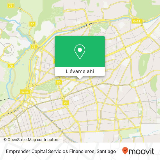 Mapa de Emprender Capital Servicios Financieros