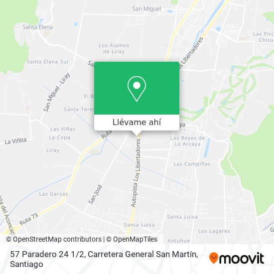 Mapa de 57 Paradero 24 1 / 2, Carretera General San Martín