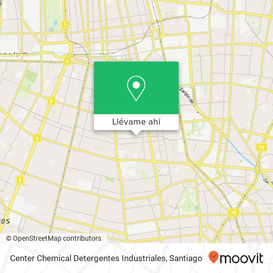 Mapa de Center Chemical Detergentes Industriales