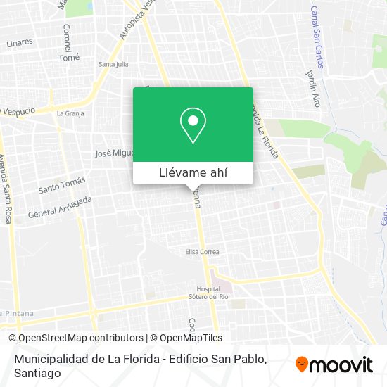 Mapa de Municipalidad de La Florida - Edificio San Pablo