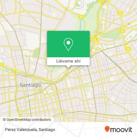 Mapa de Pérez Valenzuela