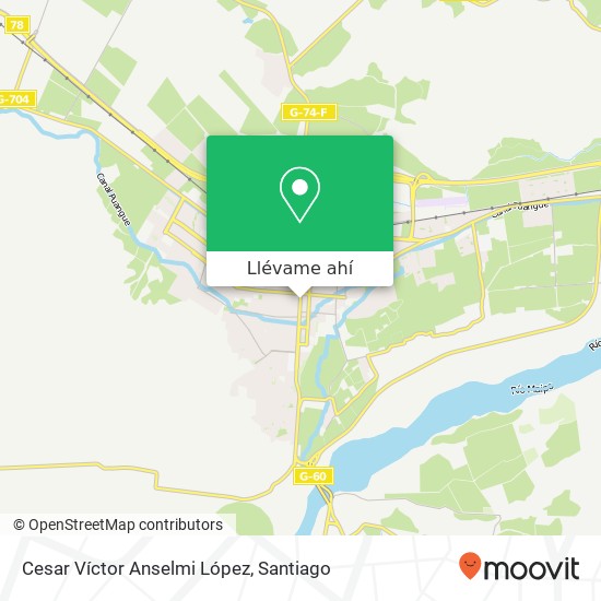 Mapa de Cesar Víctor Anselmi López, Avenida Ortúzar 775 9580000 Melipilla, Melipilla, Región Metropolitana de Santiago