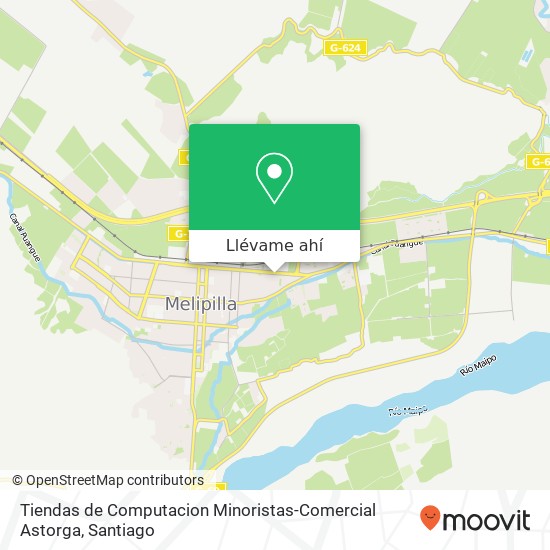 Mapa de Tiendas de Computacion Minoristas-Comercial Astorga, Avenida Vicuña Mackenna 154 9580000 Melipilla, Melipilla, Región Metropolitana de Santiago