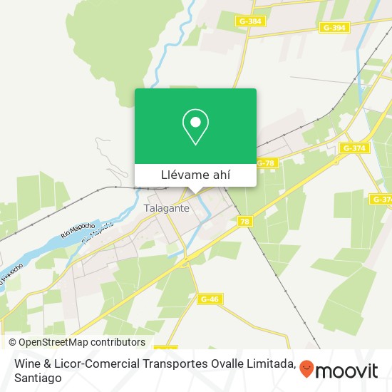 Mapa de Wine & Licor-Comercial Transportes Ovalle Limitada