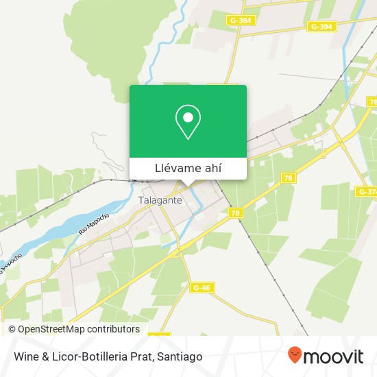 Mapa de Wine & Licor-Botilleria Prat