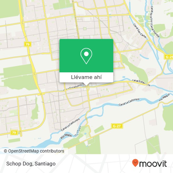 Mapa de Schop Dog, Avenida Concha y Toro 14 8150000 Puente Alto, Puente Alto, Región Metropolitana de Santiago