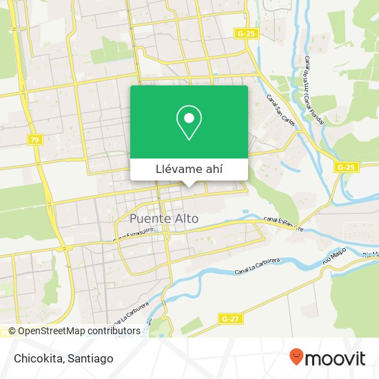 Mapa de Chicokita, Calle Profesor Alcaíno 0531 8150000 Puente Alto, Puente Alto, Región Metropolitana de Santiago
