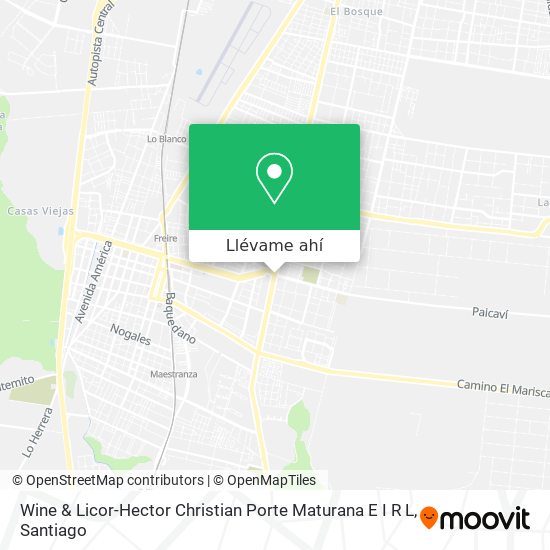 Mapa de Wine & Licor-Hector Christian Porte Maturana E I R L