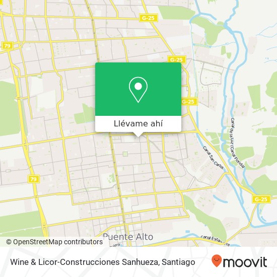 Mapa de Wine & Licor-Construcciones Sanhueza