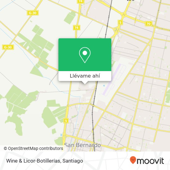 Mapa de Wine & Licor-Botillerías
