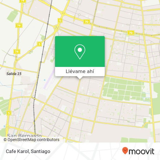 Mapa de Cafe Karol, Avenida Padre Hurtado 11711 8010000 El Bosque, El Bosque, Región Metropolitana de Santiago