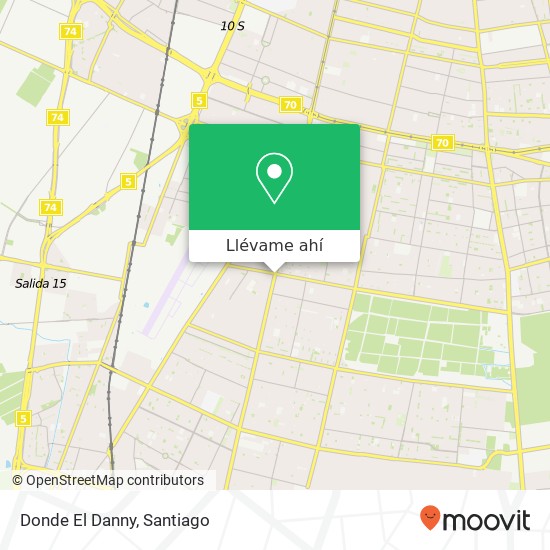 Mapa de Donde El Danny, Avenida Padre Hurtado 8010000 El Bosque, El Bosque, Región Metropolitana de Santiago