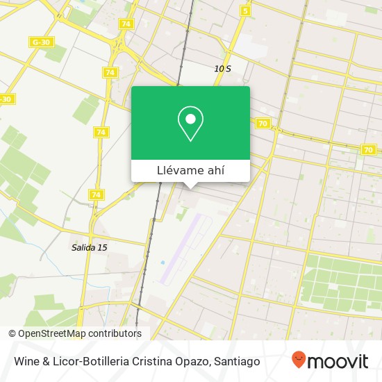 Mapa de Wine & Licor-Botilleria Cristina Opazo