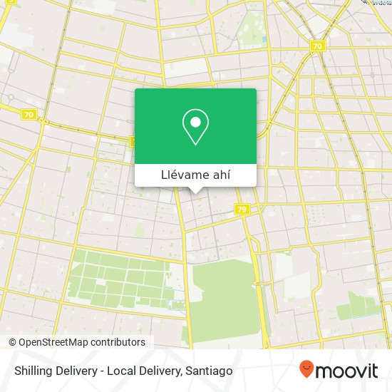 Mapa de Shilling Delivery - Local Delivery, Calle José Santos González Vera 0391 8780000 La Granja, La Granja, Región Metropolitana de Santiago