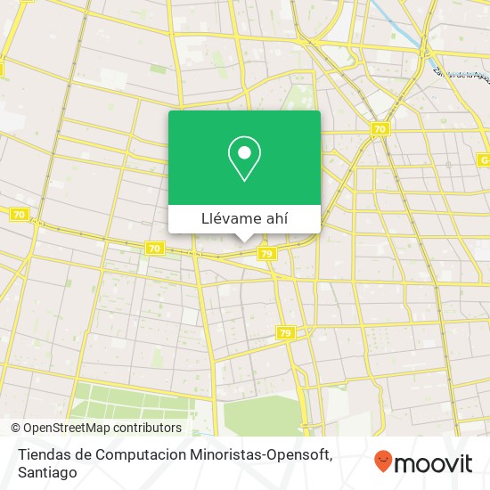 Mapa de Tiendas de Computacion Minoristas-Opensoft, Pasaje Rebeca Matte 8780000 La Granja, La Granja, Región Metropolitana de Santiago