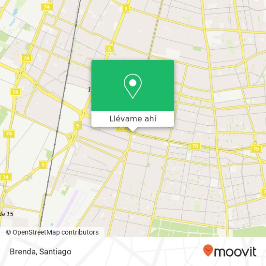 Mapa de Brenda, 7970000 La Cisterna, La Cisterna, Región Metropolitana de Santiago
