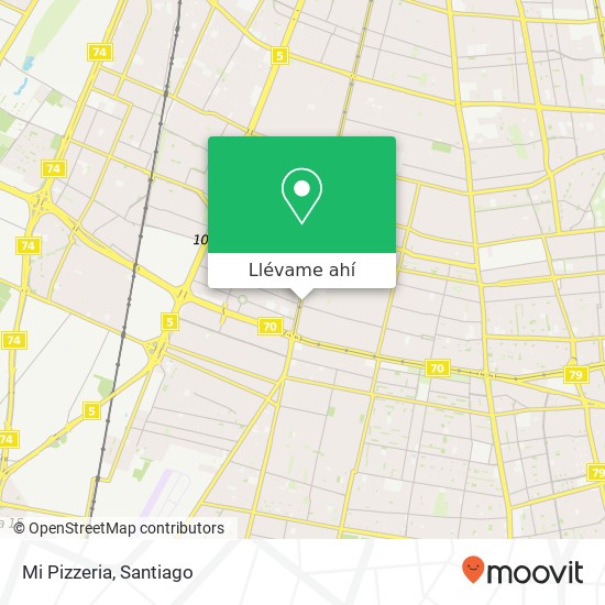 Mapa de Mi Pizzeria, Calle Mamiña 11 7970000 La Cisterna, La Cisterna, Región Metropolitana de Santiago