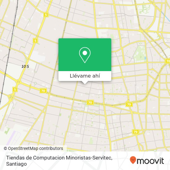 Mapa de Tiendas de Computacion Minoristas-Servitec, Calle Aníbal Zañartu 8136 San Ramón, San Ramón, Región Metropolitana de Santiago