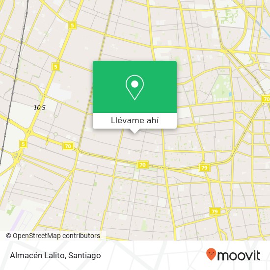 Mapa de Almacén Lalito, Calle Uruguay 1612 8860000 San Ramón, San Ramón, Región Metropolitana de Santiago