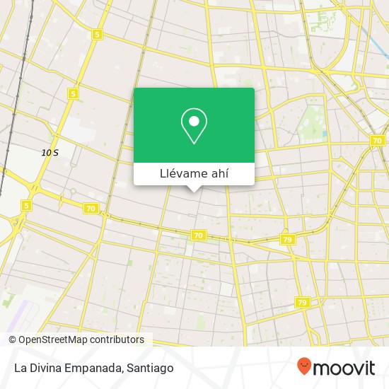 Mapa de La Divina Empanada, Calle Uruguay 1749 8860000 San Ramón, San Ramón, Región Metropolitana de Santiago