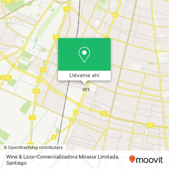 Mapa de Wine & Licor-Comercializadora Mirasur Limitada