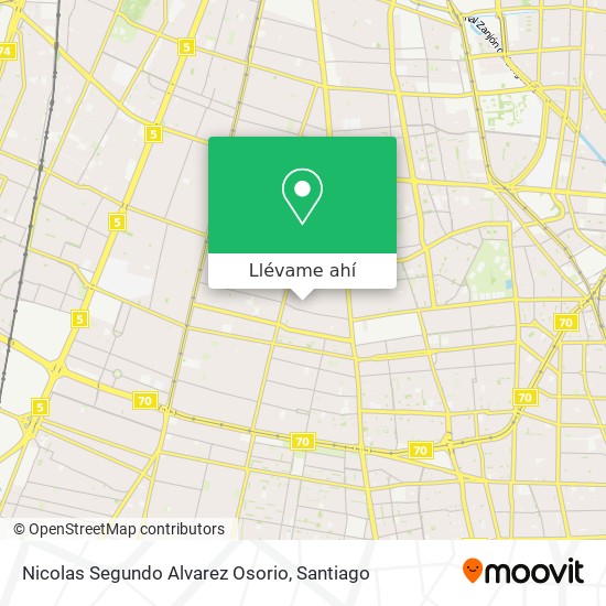 Mapa de Nicolas Segundo Alvarez Osorio