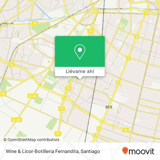 Mapa de Wine & Licor-Botilleria Fernandita