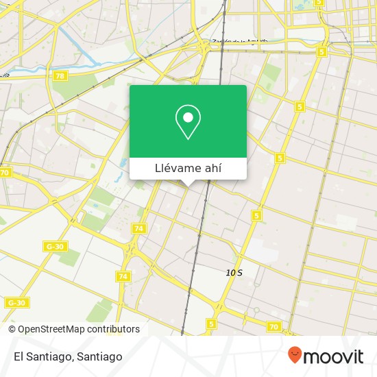 Mapa de El Santiago, Calle Buenaventura 9120000 Lo Espejo, Lo Espejo, Región Metropolitana de Santiago
