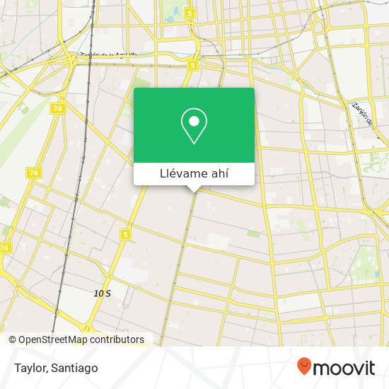 Mapa de Taylor, Avenida Gran Avenida José Miguel Carrera 8900000 San Miguel, San Miguel, Región Metropolitana de Sa
