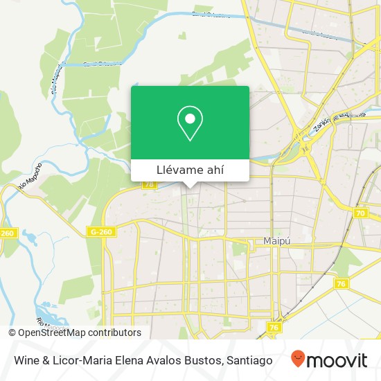Mapa de Wine & Licor-Maria Elena Avalos Bustos