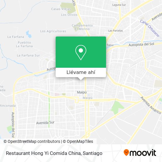 Mapa de Restaurant Hong Yi Comida China