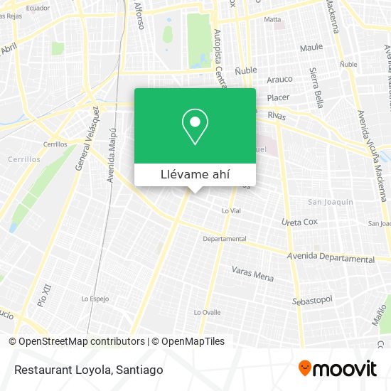 Mapa de Restaurant Loyola