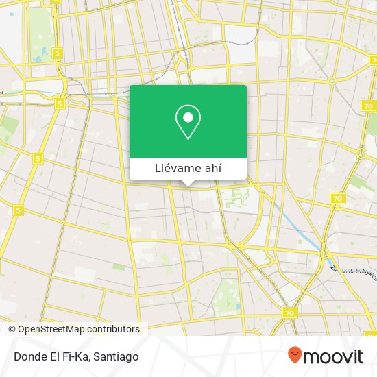 Mapa de Donde El Fi-Ka, Avenida Presidente Salvador Allende 8940000 San Joaquín, San Joaquín, Región Metropolitana de Santi