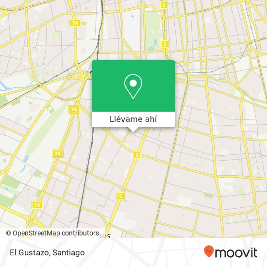 Mapa de El Gustazo, Calle San Nicolás 2018 8460000 Pedro Aguirre Cerda, Pedro Aguirre Cerda, Región Metropolitana de Sa
