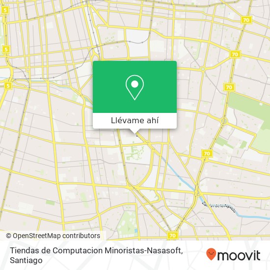 Mapa de Tiendas de Computacion Minoristas-Nasasoft, Calle José Miguel Carrera 2049 7810000 Población Vicuña Mackenna Sur, Macul, Región Metropolitana d