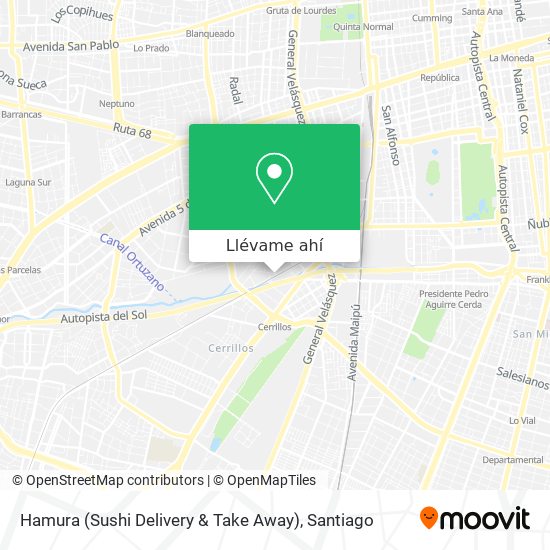 Mapa de Hamura (Sushi Delivery & Take Away)