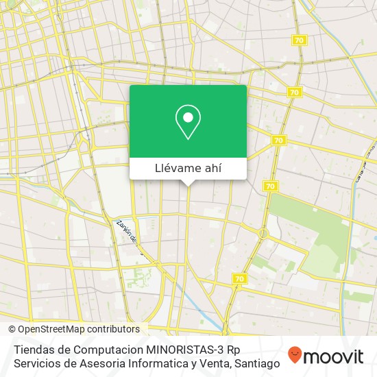 Mapa de Tiendas de Computacion MINORISTAS-3 Rp Servicios de Asesoria Informatica y Venta, Avenida Macul 2701 7810000 Macul, Macul, Región Metropolitana de Santiago