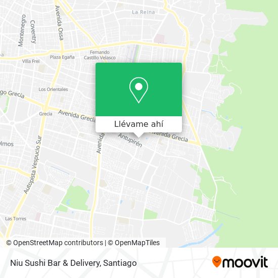 Mapa de Niu Sushi Bar & Delivery